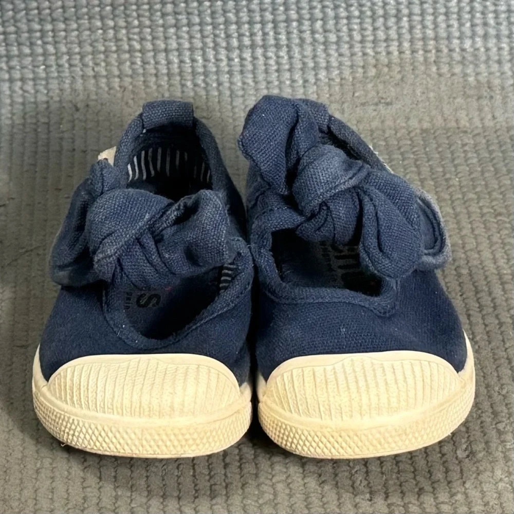 Chus Athena‎ Velcro Mary Jane Shoes Navy Blue Toddler Size 5C US 21 EU